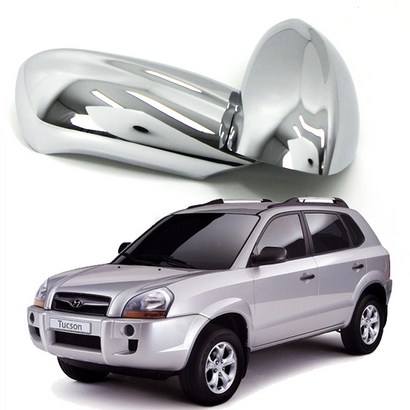 투싼 크롬 사이드 미러 커버 몰딩 2004-2008년