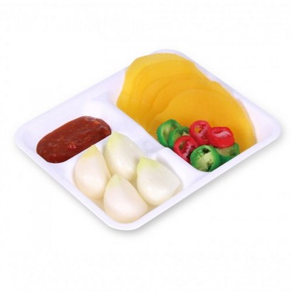 쿡앤락 일회용장접시 사각 3칸 다회용