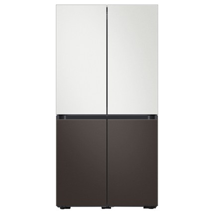 삼성전자 비스포크 4도어 냉장고 RF85T901326 871L 방문설치, RF85T901326 (코타화이트 + 코타차콜)