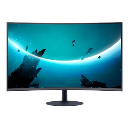 삼성전자 68.6cm LED 1000R 커브드 스피커 내장 모니터, LC27T550