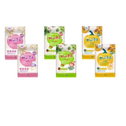 치키몽키 우리밀아이국수 버라이어티 150g x 3종세트, 일반맛, 시금치맛, 단호박맛, 2세트