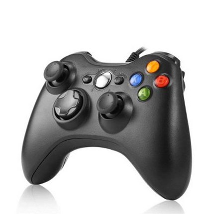 XBOX360 PC 유선컨트롤러 유선패드 엑박패드 블랙, 1개