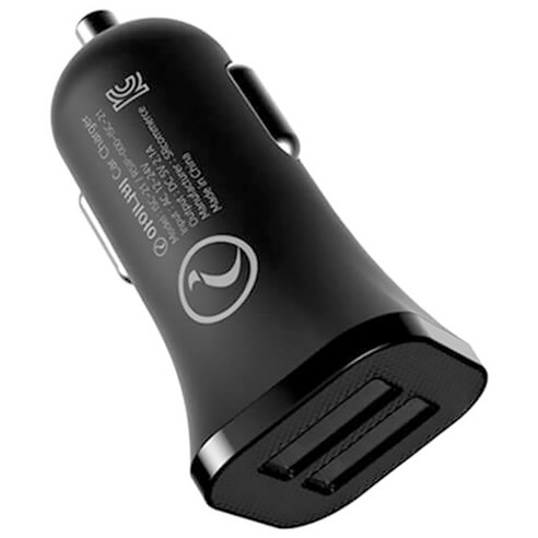 아이나비 차량용 충전기 USB 2PORT, ISC-21U, 블랙