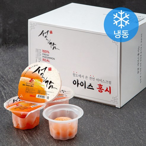 설감 천연아이스크림 아이스홍시 24개입, 60g, 24개