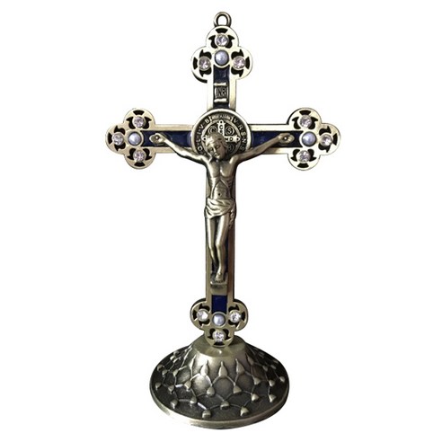 베네딕트 엑소시즘 천주교 십자가, 은빛, 1개