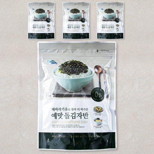 예맛 해바라기유로 볶아 더 바삭한 돌김자반, 100g, 4봉