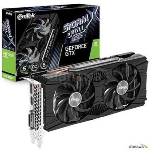 이엠텍 지포스 TX 1660 SUER STORDua BASIC OC D6 B 리뷰 후기