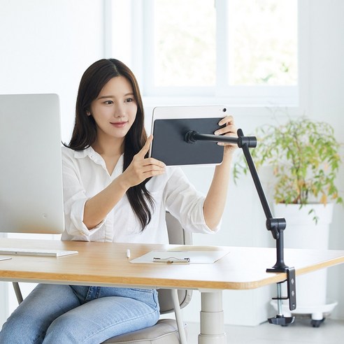 지니비 패드바이미 마그네틱 자석 아이패드 거치대 책상 클램프형