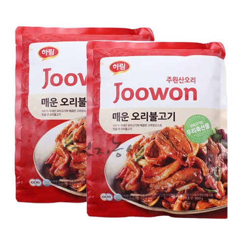 주원산오리 매운오리불고기 X2개 리뷰후기