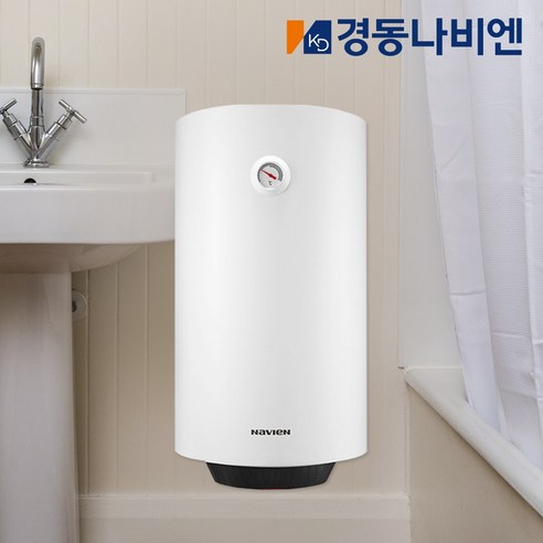 경동나비엔 전기온수기 50리터 벽걸이형 ESW350-50WV 세로형 저장식 온수기