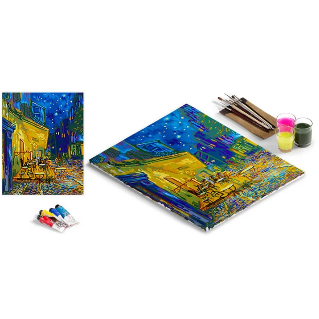 아트조이 DIY 명화 그리기 세트 40 x 50 cm 세로형, 밤의 카페테라스, 1세트