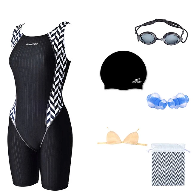 아쿠아티카 여성용 반전신수영복 세트 AQA49247