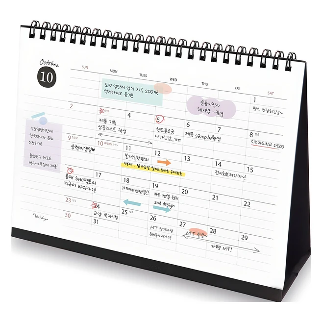 아이씨엘 Scheduler Desk Calendar 라지 2025, 혼합색상, 1개