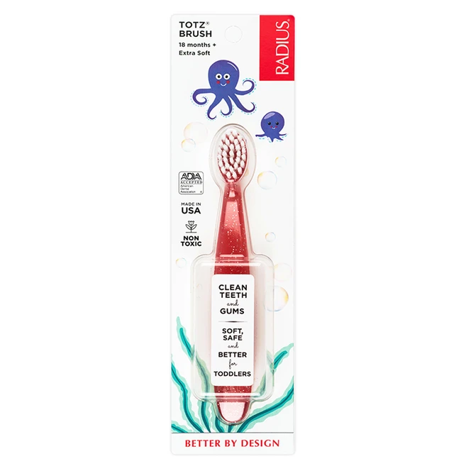 래디어스 유아용 토츠 2단계 칫솔, 코랄, 1개입, 1개