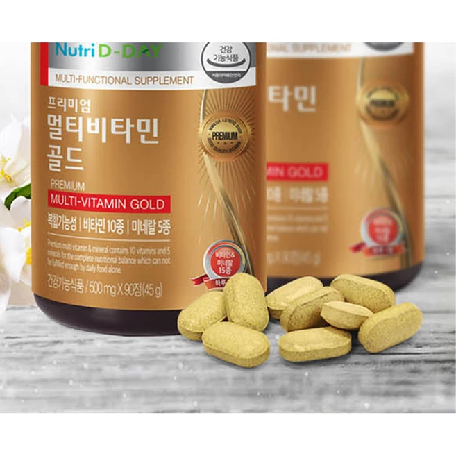 뉴트리디데이 프리미엄 멀티비타민 골드, 90정, 1개