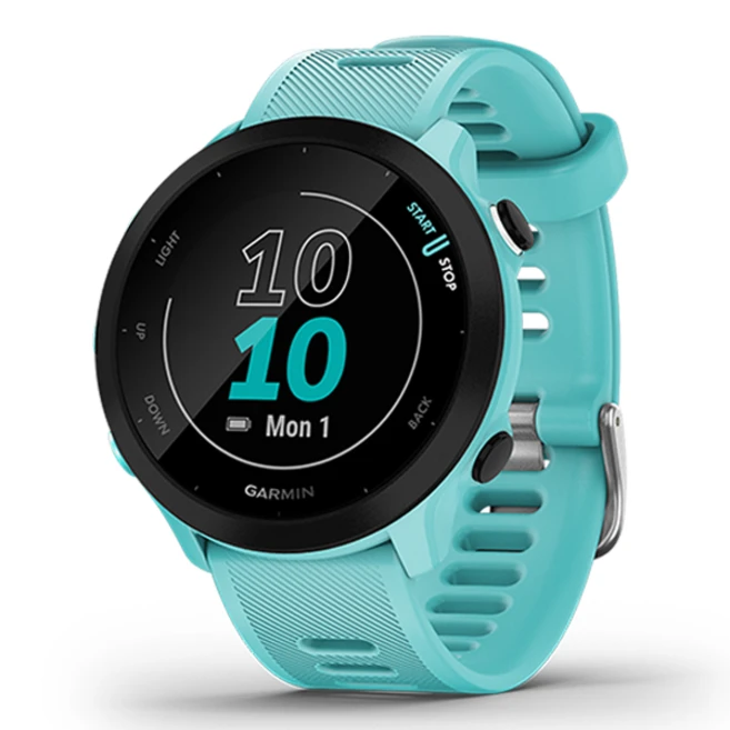 가민 Forerunner 55 러닝 스마트워치, 아쿠아, 42mm, GPS