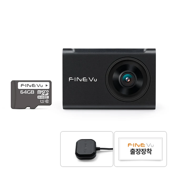 파인뷰 와이파이 전후방 FHD 2채널 차량용 블랙박스 X6 NEW, 64GB, 무료장착쿠폰 + GPS 안테나