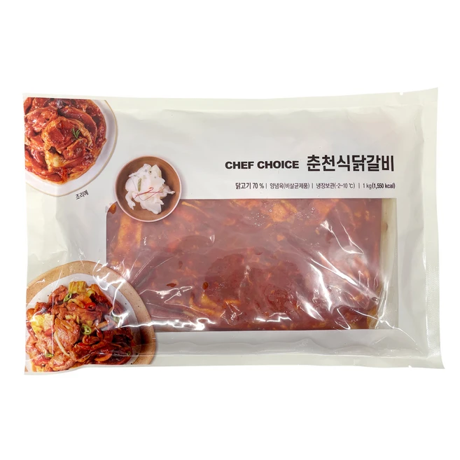 셰프초이스 춘천식닭갈비 (냉장), 1kg, 1개