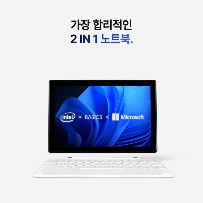 베이직스 2023 베이직북S 10.1 셀러론, White, 128GB, 8GB, WIN11 Pro, BB1022FW