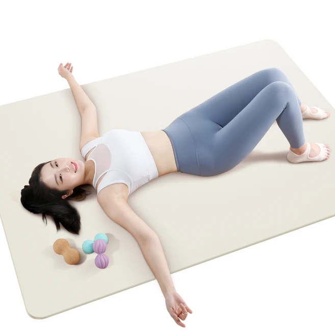 비핏 요가매트 TPE 10mm, 네추럴크림, 1개