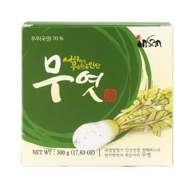 인산죽염 서리맞은 무엿, 서리맞은 무엿 500g, 500g, 1개