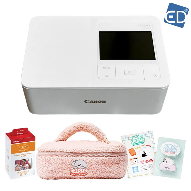 캐논 포토프린터 셀피 CP1500+RP-108 인화지+20주년 한정판 패키지 /ED, 화이트, 화이트