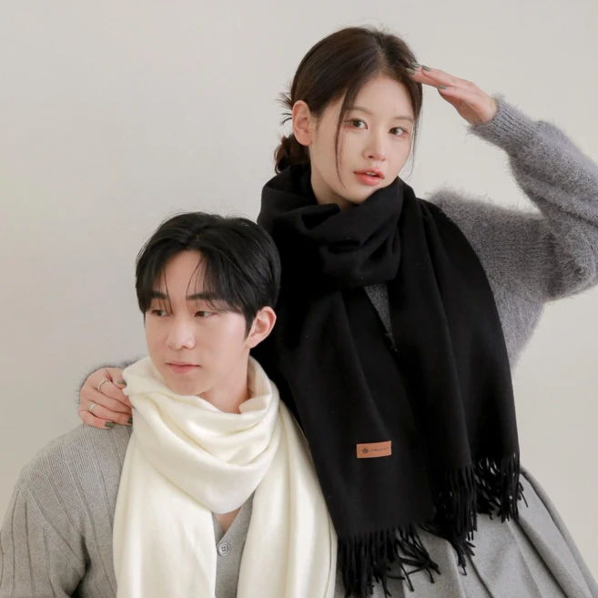 기마퀸 캐시미어 머플러 남자 여자 커플 선물 목도리 선물포장