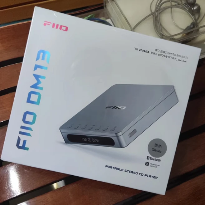 FiiO DM13 휴대용 하이파이 블루투스 다기능 커스텀 CD 플레이어 스테레오 오래 지속되는 배터리 USB 리핑 지원, Standard DM13 Black