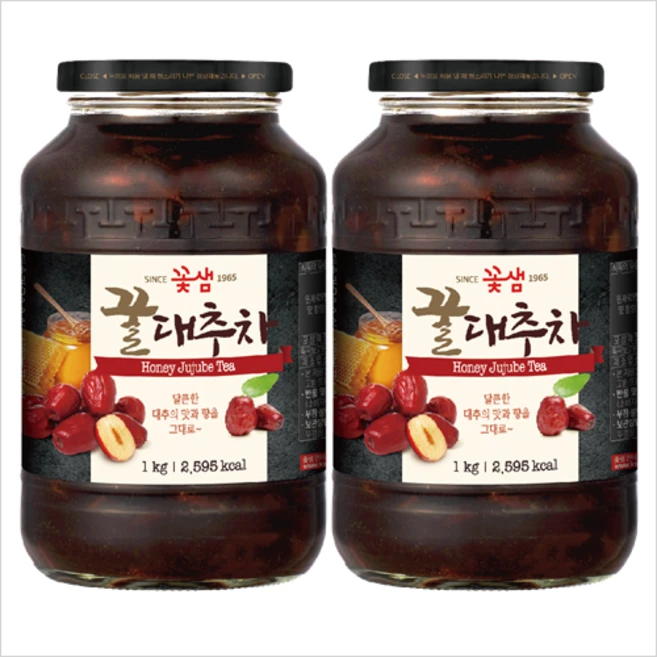 꽃샘 꿀대추차 1kg 2개세트, 1개입, 2개