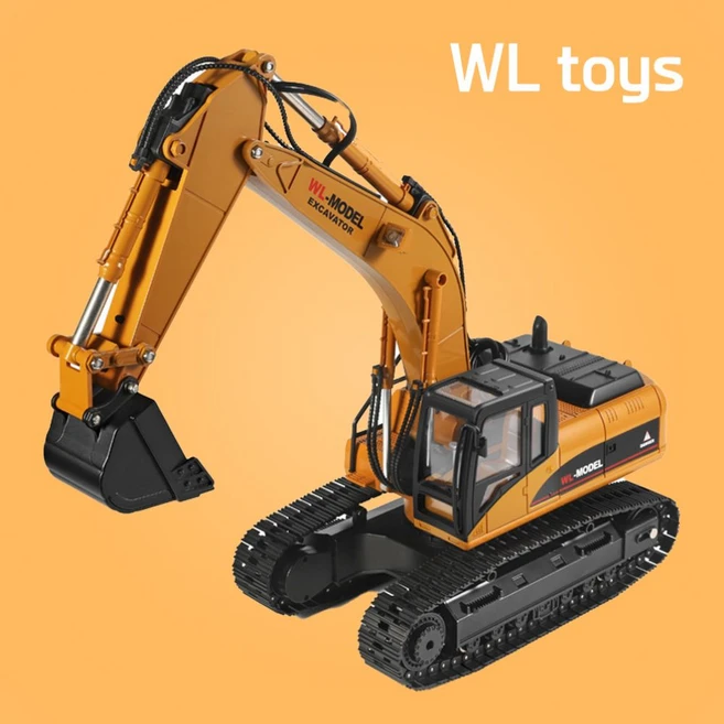 윌토이 WLtoys 금속 유압 굴삭기 RC 포크레인 No. 16800, 기본, 1개