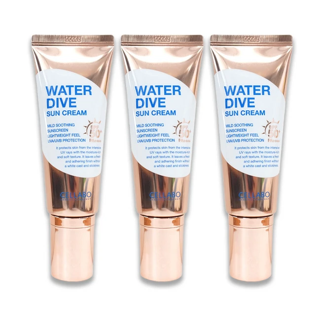 [홈쇼핑 이찬석 PICK] 최신상 셀라보 워터 다이브 선크림 SPF50+ PA++++ 60ml, 3개