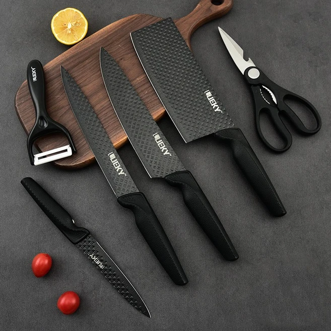 DND마켓 주방 칼 6종세트 스덴 고급형 (주) 존글로벌, 1세트, 주방 칼 6종