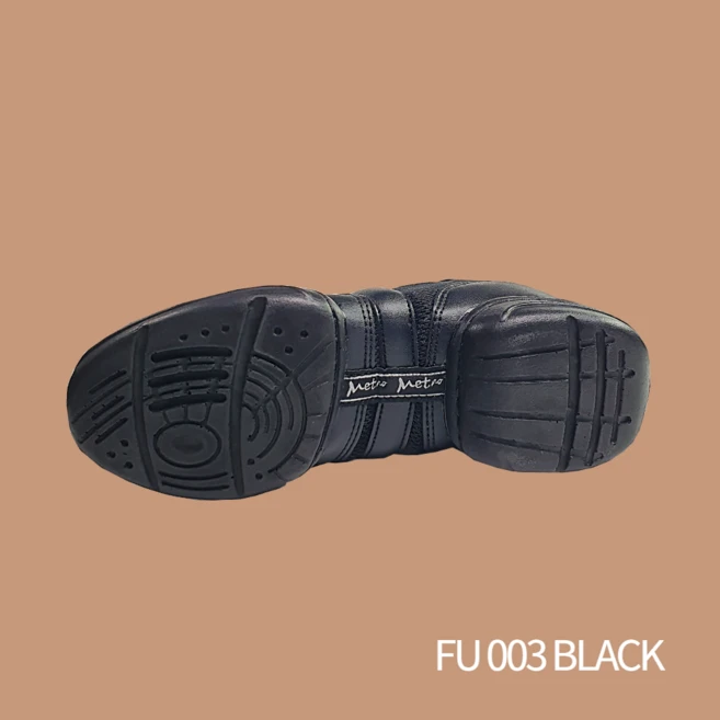 국내생산 재즈 라인댄스 뮤지컬 방송댄스 운동화 FUOO3 메트로아트 분리창 댄스화, 블랙, 265