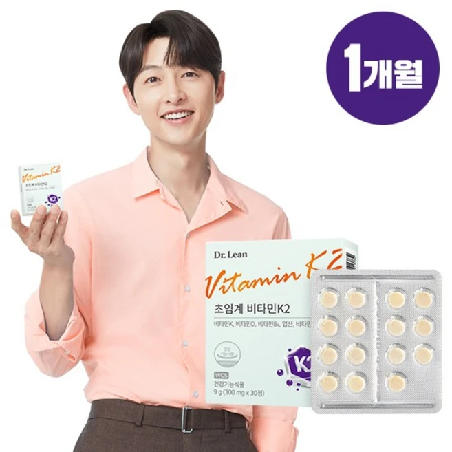 닥터린 초임계 메나퀴논 비타민K2 1개월분, 6개, 30정
