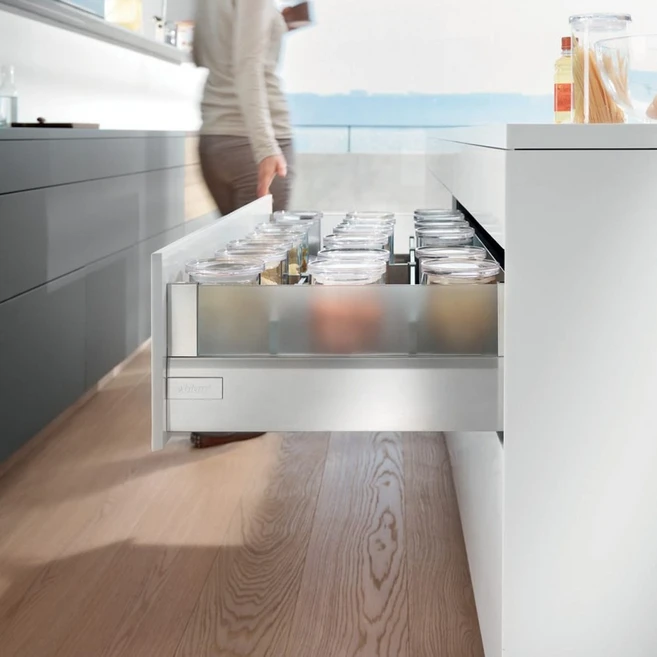 blum 블룸 텐덤박스 인티보 화이트 대서랍 500 댐핑 레일 고급 가구제작 가구부품, 1개