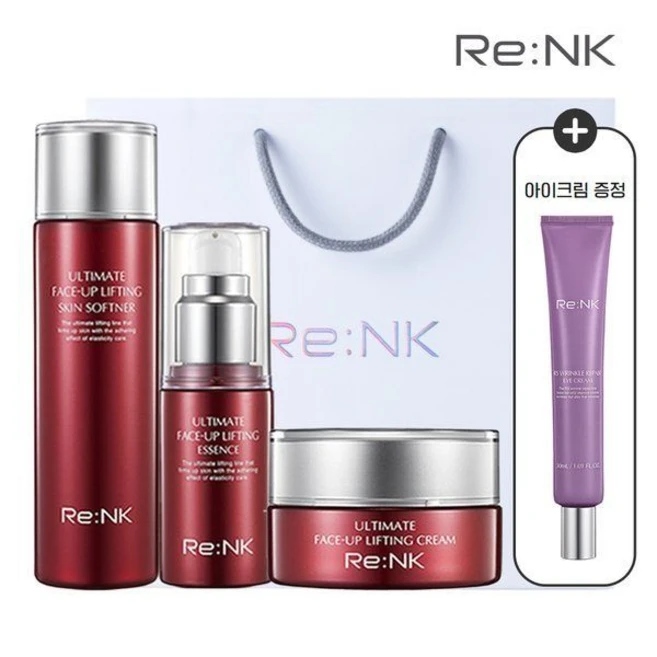 탄력증진 얼티밋 페이스업 리프팅 3종 기초세트(스킨+에센스+크림) + 아이크림 30ml, 탄력증진 얼티밋 페이스업 리프팅 3종 기초세트스킨+에센