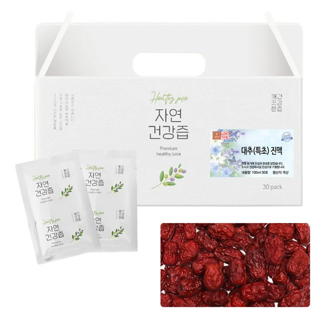 국산 대추 약대추 말린대추 즙 차 건강즙 진액 엑기스 액기스 100ml 30개입, 30개