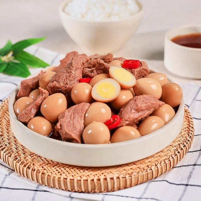 기타 [육해공] 국내산 한돈 메추리알장조림 320g*3통 밥도둑 반찬