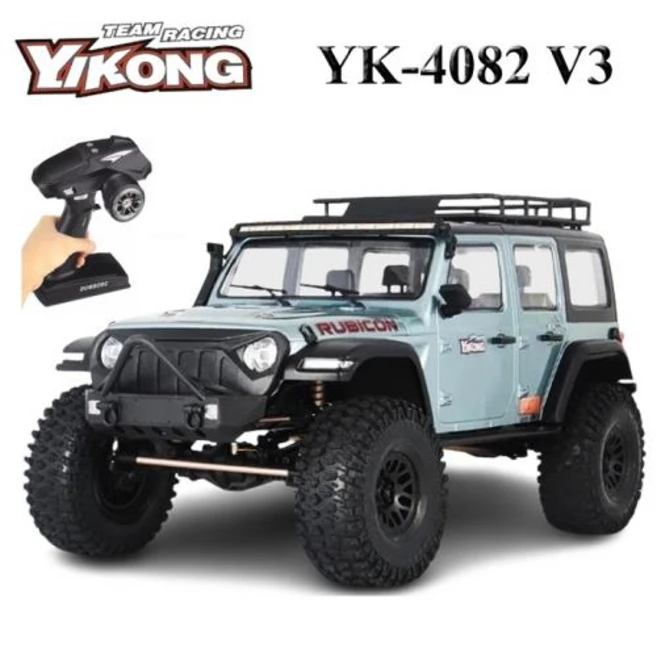 최신형 YK4082 V3 PRO 지프 랭글러 4륜구동 RC카, 에메랄드색, 1개