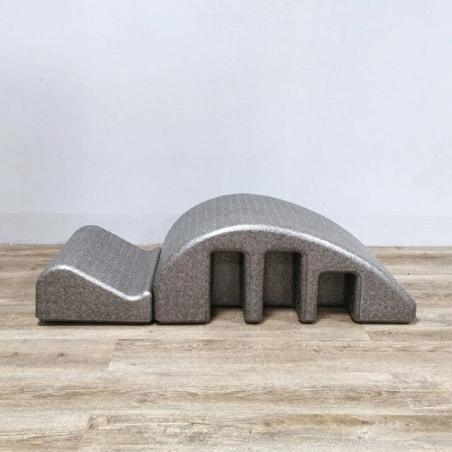 필라테스 리포머 기구 도구 척추 침대 마사지, Silver gray, 1개
