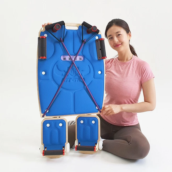 글로벌 5억 펀딩! 키트짐 ( KIT GYM ) / 님프 필라테스 기구 리포머 홈필라테스 홈트 홈짐 가정용 올인원 운동기구, KIT GYM 쿠션 블루, 블루