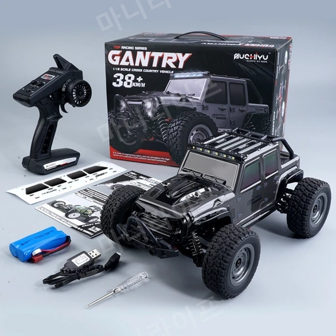 RC카 입문용 led 1:16 EBOYU 16103 화이트 rc카 당일배송 3시이전주문시 익일배송 완료, 1대16, F.지프 다크 그레이, 1개