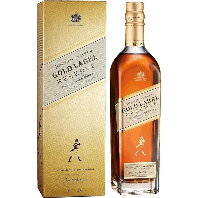 선물 상자 포함 700ml 골드 라벨 예비 판매량 세계 No.1 조니 워커 브랜드 위스키 스카치 위스키, 1개, 1ml