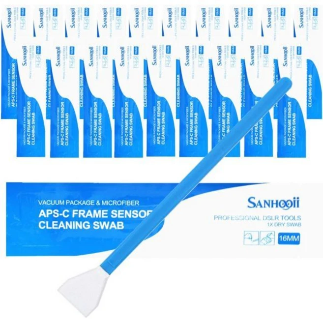 드라이 APS-C 센서청소용 면봉(CCD/CMOS) 20pcs 16mm DSLR 또는 SLR 미러리스 디지털 카메라 청소 키트(센서 청소 솔루션 없음), 20pcs 16mm Sensor Cleaning Swa, 1개