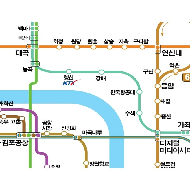 지하철 노선도 75cm 미니 지하철 노선표 서울지하철 광역전철노선도, 1개