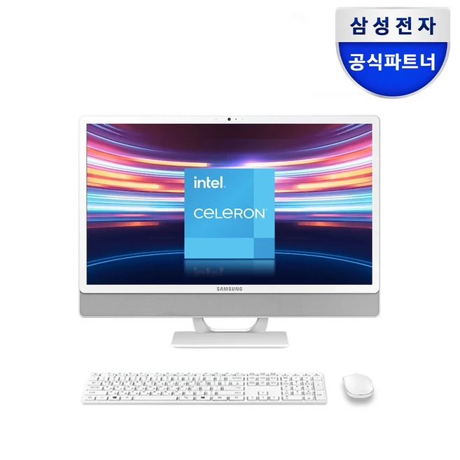 무료퀵삼성전자 올인원 일체형PC DM530ADA-L15A + 4G + 1TB(인텔 셀러론 11세대 6305 60.5cm WIN10 8GB 128GB SSD 1TB HDD), WIN 11 PRo, DM530ADA-L15AH +4GB +HDD 1TB, 프로스트 화이트, 1.128TB, WIN11 Pro