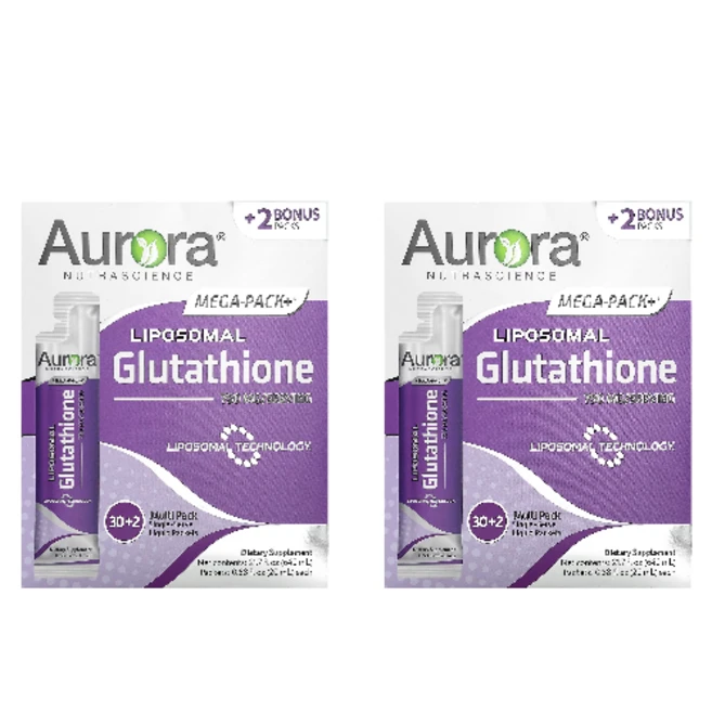 오로라 뉴트라사이언스 메가-리포소멀 글루타치온 750 mg - 32팩 X 2개 (Aurora Glutathione), 480ml