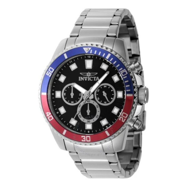 Invicta 인빅타 Pro Diver Chronograph GMT Quartz 블랙 Dial Pepsi B