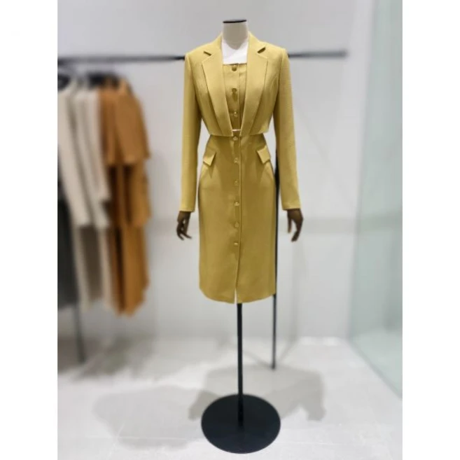 모조에스핀 단추포인트H라인슬림원피스 J233MSE012