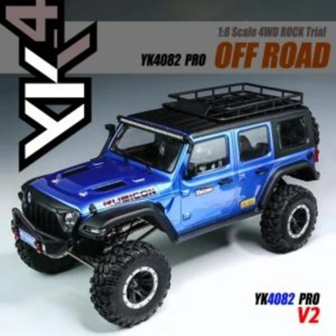 YK HOBBY 토이믹스 [YK4082V2BL] 1:8 YK4082 V2 pro ROCK Trial 락 트라이얼RTR (블루) 크롤러 산악용 오프로드 자동차 RC카, 1개